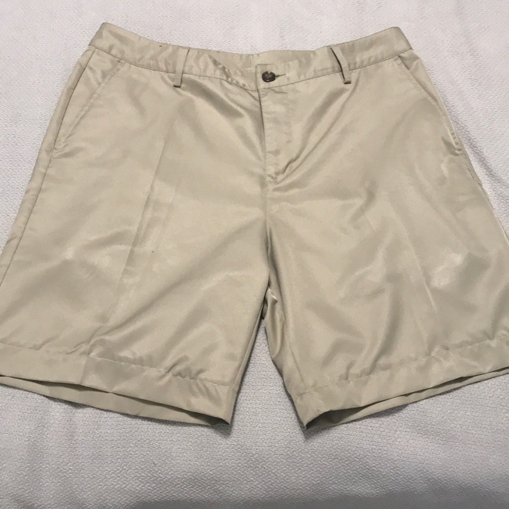Khaki ADIDAS golf shorts